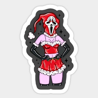 Santa Baddie Sticker